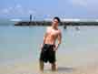 Soaking in some rays.  I'm so pale.