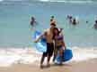 We noticed some nice waves coming in... So we decided to purchase our very own boogie boards.
