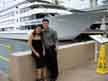 Here we are in front of the Star of Honolulu ship where we had our Sunset Dinner Cruise.