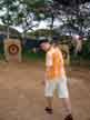 I totally missed the target.  Those spears are friggin HARD to throw!