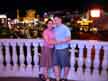 Our feet were hurting so bad after walking nearly the entire length of the strip and pulling slot machines at as many casinos as we could.  Just standing for this picture was painful.