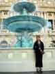 In front of the Paris hotel fountain.